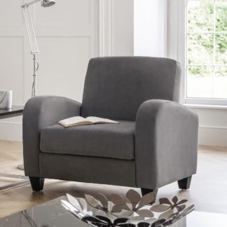 An Image of Vivo Chenille Chair Grey
