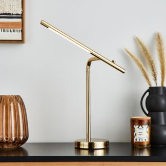 An Image of Jackson Integrated LED Dimmable Table Lamp Gold