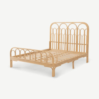 An Image of Nadja King Size Bed, Natural Cane