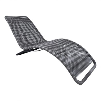 An Image of Charles Bentley Zanzibar Sun Lounger Grey