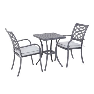 An Image of Tuscany Bistro Set - Grey