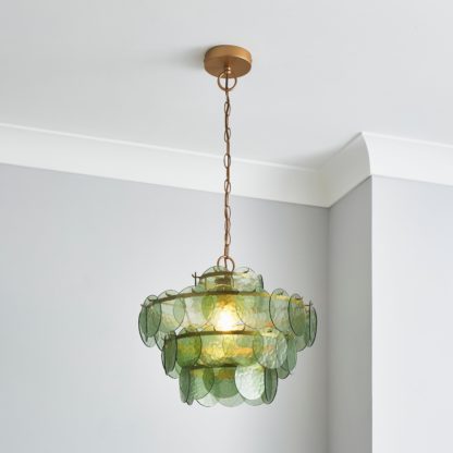 An Image of Alohi Disc Ceiling Fitting Amber
