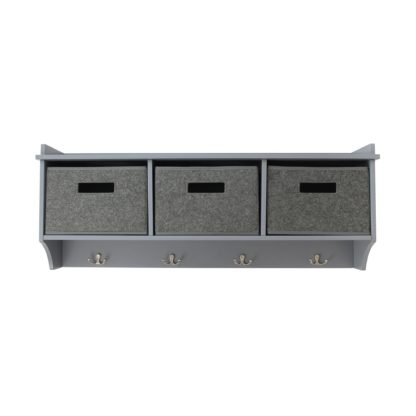 An Image of Huntingdon Wall Storage Unit Grey