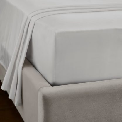An Image of Dorma Tencel Fitted Sheet White