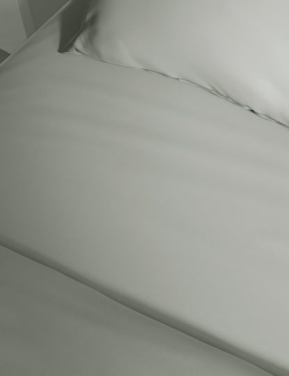 An Image of M&S Pure Cotton 300 Thread Count Fitted Sheet