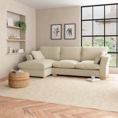 An Image of Blakeney Textured Weave Corner Sofa Bed Textured Weave Graphite