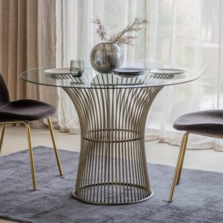 An Image of Dodson Bronze Dining Table Bronze