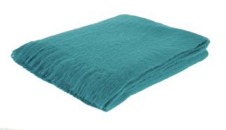 An Image of Habitat Nylah Acrylic Throw - 130 x 170cm - Teal