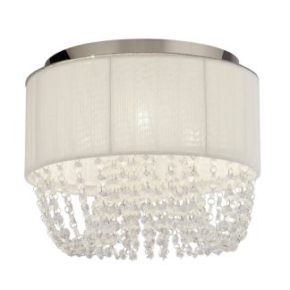 An Image of Bellano 3 Light Flush Ceiling Light - White