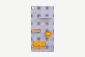 An Image of Peg & Board The 100 Pegboard, Portrait, Grey