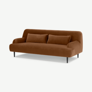 An Image of Giselle 2 Seater Sofa, Umber Velvet