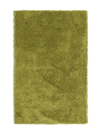 1322f8bff935981ed6febf5e1a70aab70b7649c999ebe84d4855751a58629e91.jpg An Image of Habitat Noodle Shaggy Plain Rug - Olive - 160x230cm