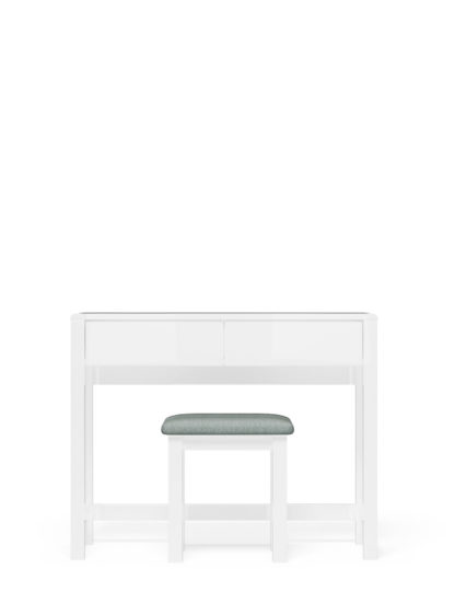 An Image of M&S Loxton Gloss Dressing Table & Stool