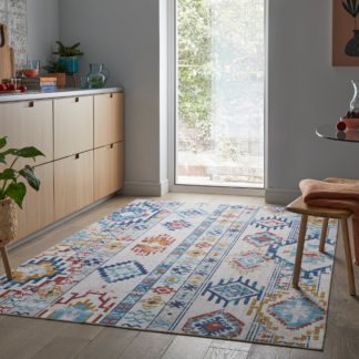 An Image of Fold Ramona Washable Rug Multi Coloured