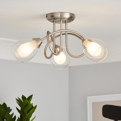 An Image of Altrincham 3 Light Flush Ceiling Fitting