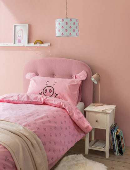 An Image of Cotton Blend Percy Pig™ 3D Bedding Set