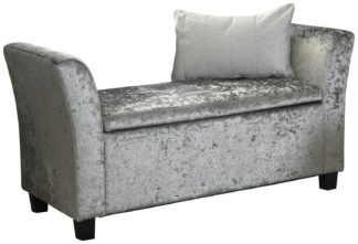 An Image of GFW Verona Window Velvet Seat - Grey