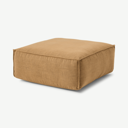 An Image of Thalia Modular Floor Cushion, Jute