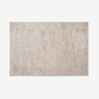 An Image of Epicoco Luxury Viscose Rug, Extra Large 200 x 300 cm, Plaster Pink & Soft Grey