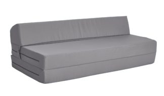 An Image of Argos Home Large Double Fabric Chairbed - Flint Grey