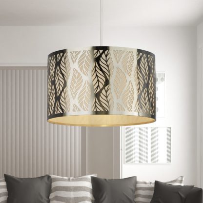 An Image of Serena Easy Fit Lamp Shade - Chrome