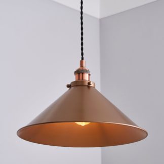 An Image of Logan 1 Light Ceiling Fitting Brown
