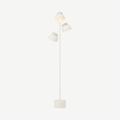 An Image of Arka Multi Floor Light, Ivory Metal