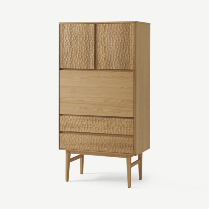 An Image of Abbon Work Station Cabinet, Textured Oak