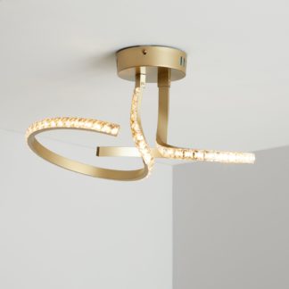 An Image of Orion Integrated LED Gold Ceiling Fitting Gold