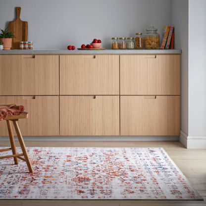 2e78ba3de68486c147b7e0c790ab872d26efb8ea20a14efc671ce7a60393e202.jpg An Image of Fold Camille Traditional Washable Rug Multi Coloured