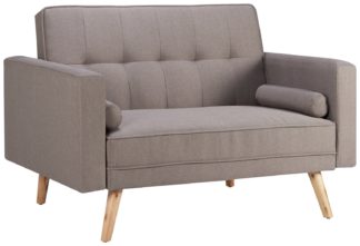 An Image of Ethan Single Fabric Sofa Bed - Grey