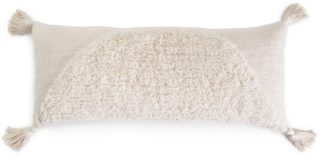 An Image of Habitat Tufted Cotton Wool Cushion - Natural - 30x0cm