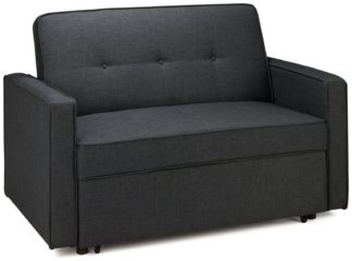 An Image of Otto Small Double Fabric Sofa Bed - Grey
