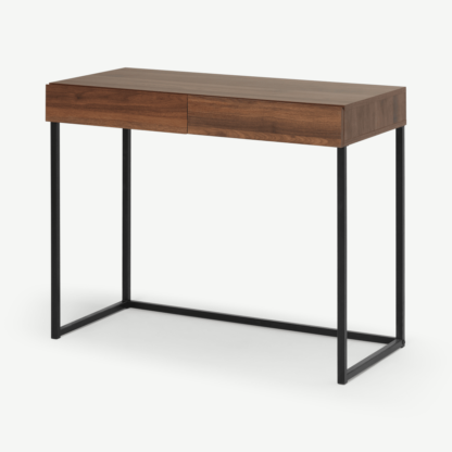 An Image of Hopkins Compact Desk, Walnut Effect