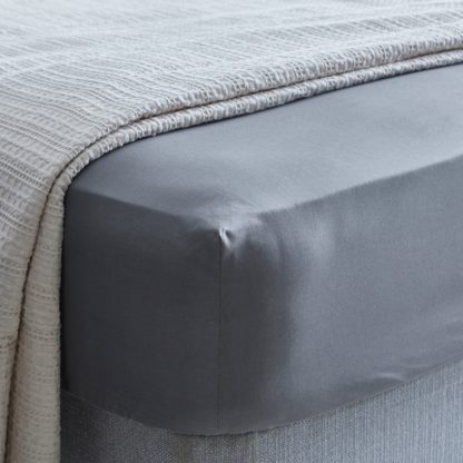 An Image of Plain Fitted Sheet White