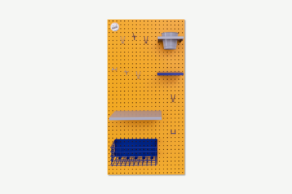 An Image of Peg & Board The 100 Pegboard, Portrait, Mustard