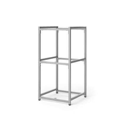 An Image of Modular 3 Shelf Silver Frame Component Silver