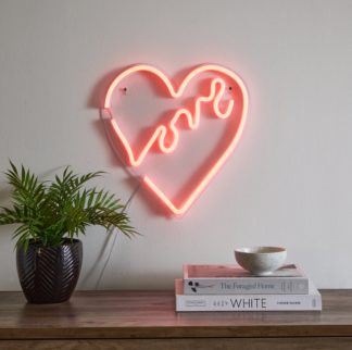 An Image of Love Heart Neon Sign MultiColoured
