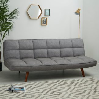 An Image of Xander Grey Colour Pop Clic Clac Sofa Bed Grey