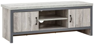 An Image of Boston 2 Door TV Unit - Grey