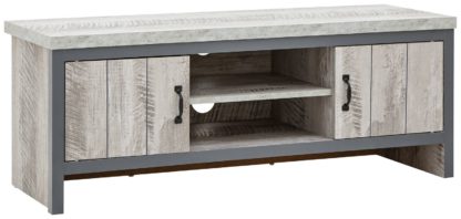 An Image of Boston 2 Door TV Unit - Grey