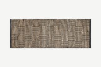 An Image of Eramus Runner, 70 x 200 cm, Natural & Black Jute