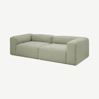 An Image of Livienne 3 Seater Sofa, Olive Hazel Weave