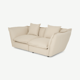 An Image of Fernsby 2 Seater Sofa, Natural Brushed Cotton