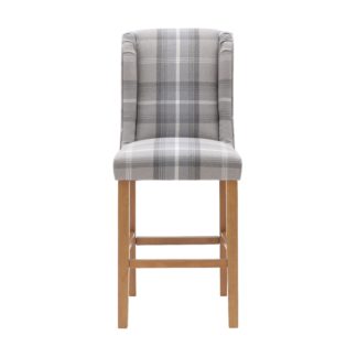 An Image of Oswald Bar Stool Grey/White