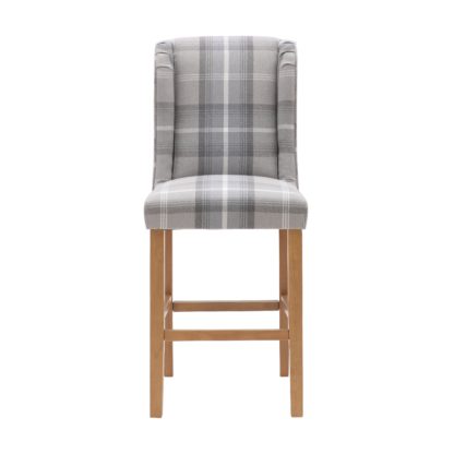 An Image of Oswald Bar Stool Grey/White