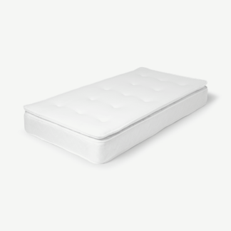 An Image of Noto Open Coil Single Mattress with Pillow Top, Medium Tension