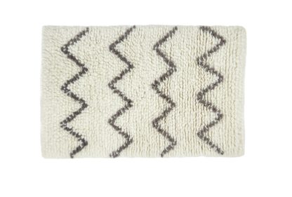 An Image of Habitat Flokati Flatweave Wool Rug - 80x130cm - Cream