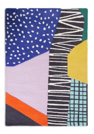 An Image of Habitat Optimist Tufted Wool Rug - 120x170cm - Multicoloured