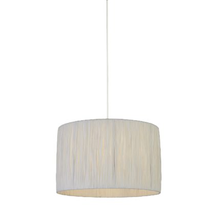 An Image of Raffia Easy Fit 35cm Shade - White